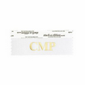 CMP White Award Ribbon w/ Gold Foil Imprint (4"x1 5/8")